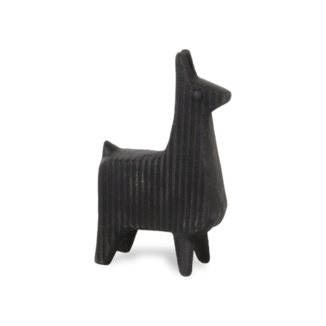Contemporary Home Living Solid Llama Tabletop Decoration Black - 6.5"